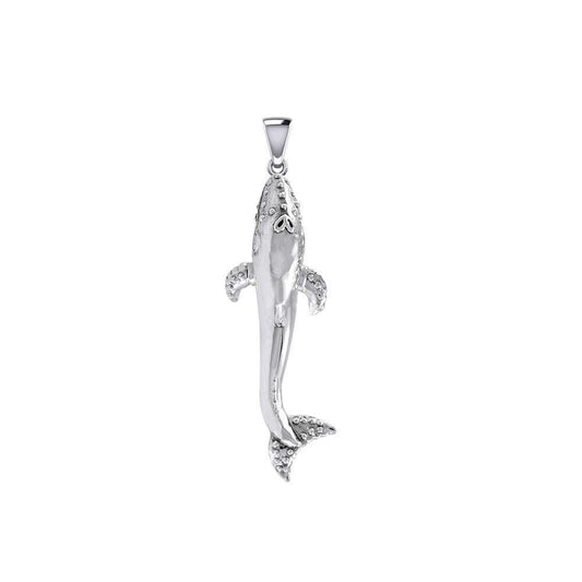 Humpback Whale Sterling Silver Pendant TPD5619 Pendant