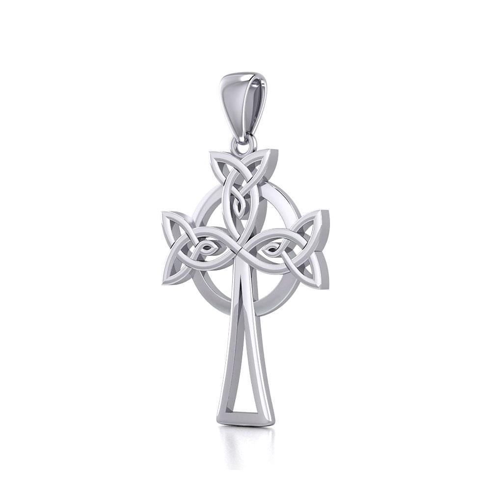 Sterling Silver Celtic Cross Pendant TPD5638 Pendant