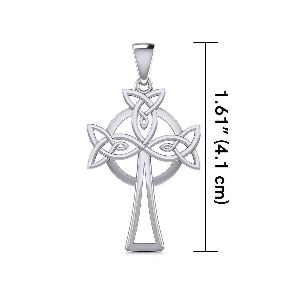 Sterling Silver Celtic Cross Pendant TPD5638 Pendant