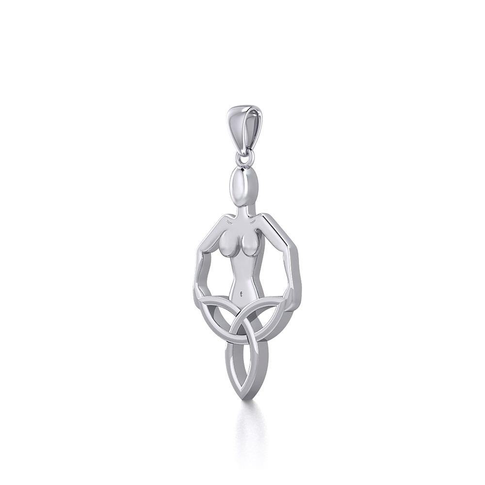 Celtic Trinity Knot Goddess Silver Pendant TPD5653 Pendant