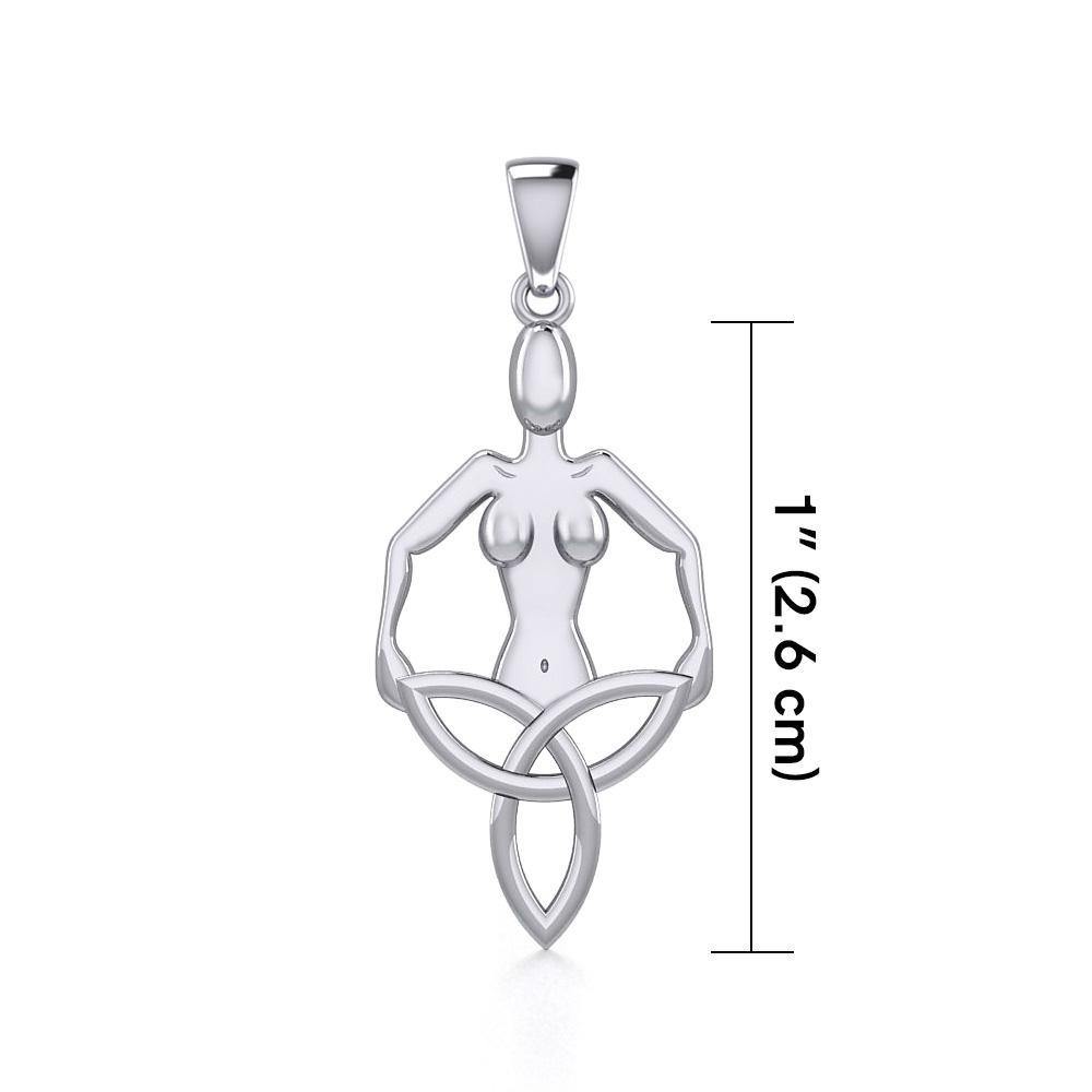 Celtic Trinity Knot Goddess Silver Pendant TPD5653 Pendant