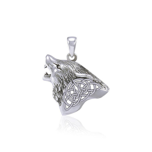 Celtic Wolf Silver Pendant TPD5662 Pendant