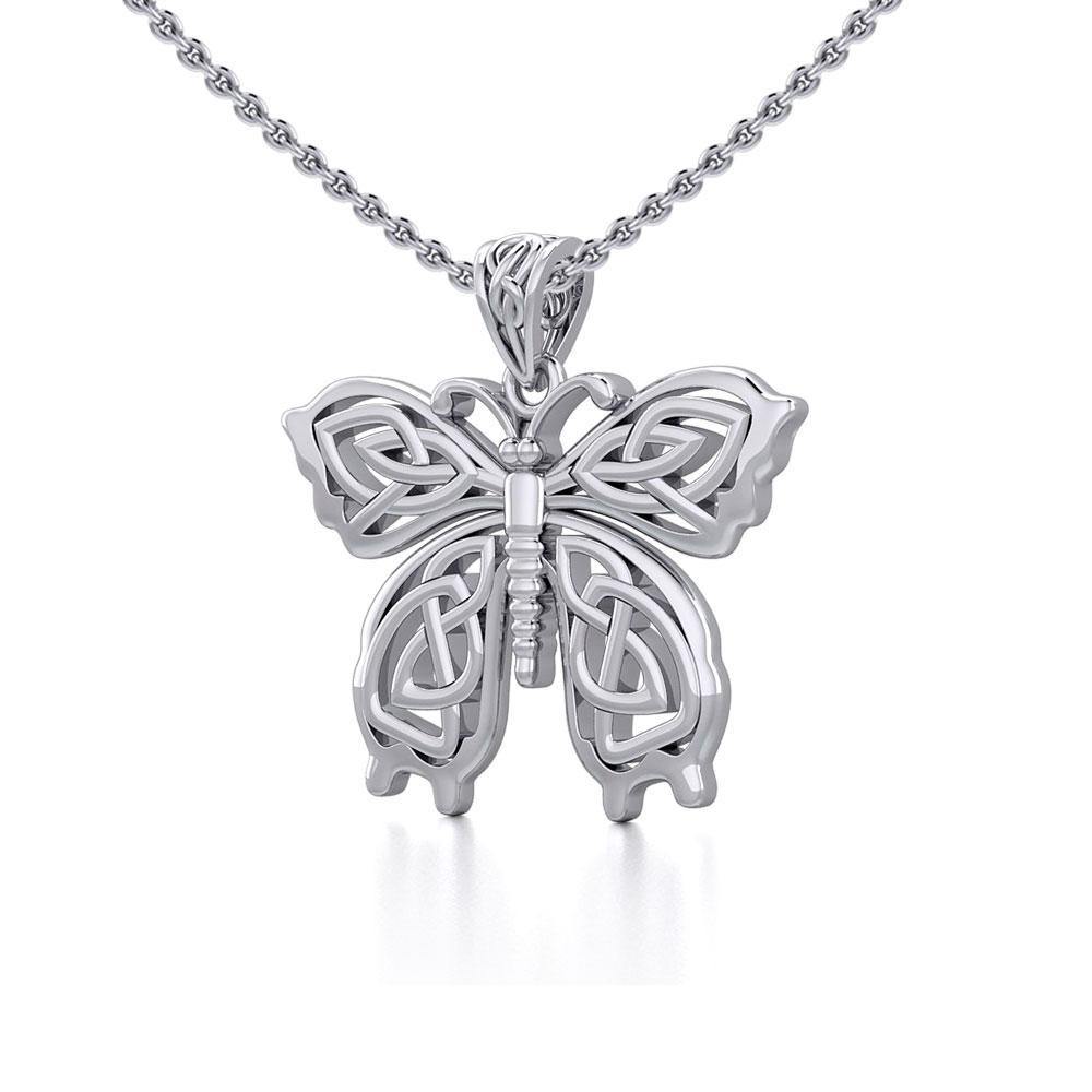 Celtic Butterfly Silver Pendant TPD5688 Pendant