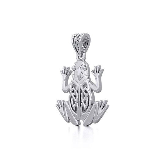 Celtic Frog Silver Pendant TPD5691 Pendant