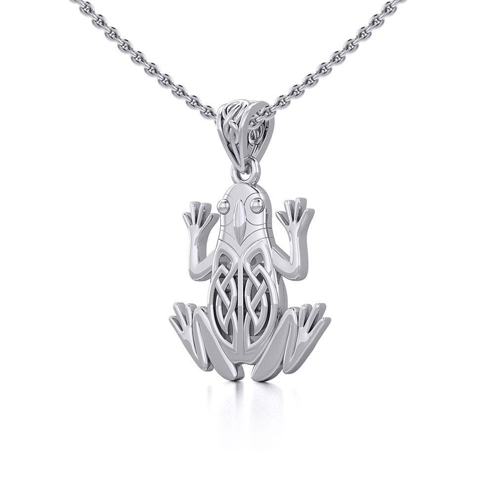 Celtic Frog Silver Pendant TPD5691 Pendant