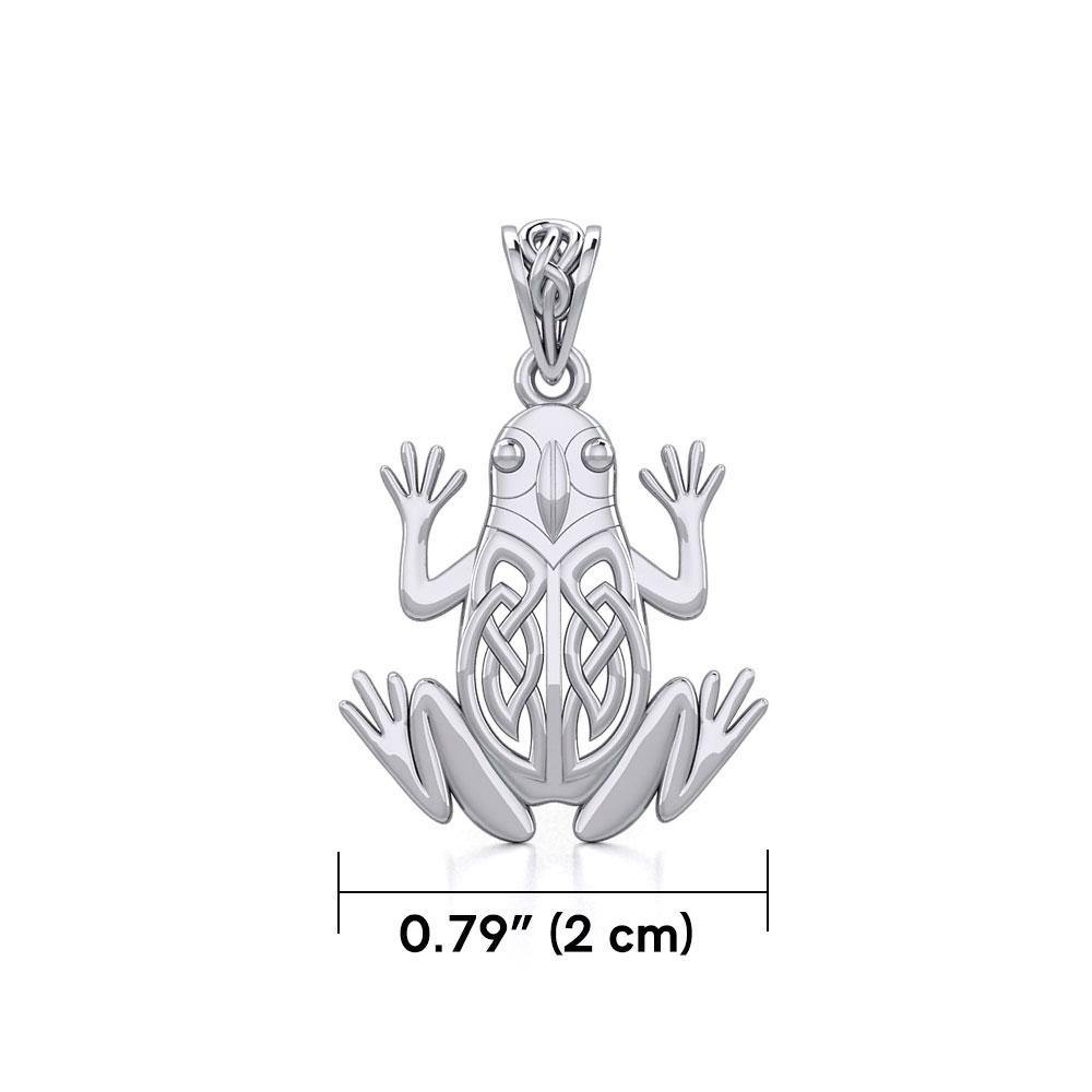 Celtic Frog Silver Pendant TPD5691 Pendant