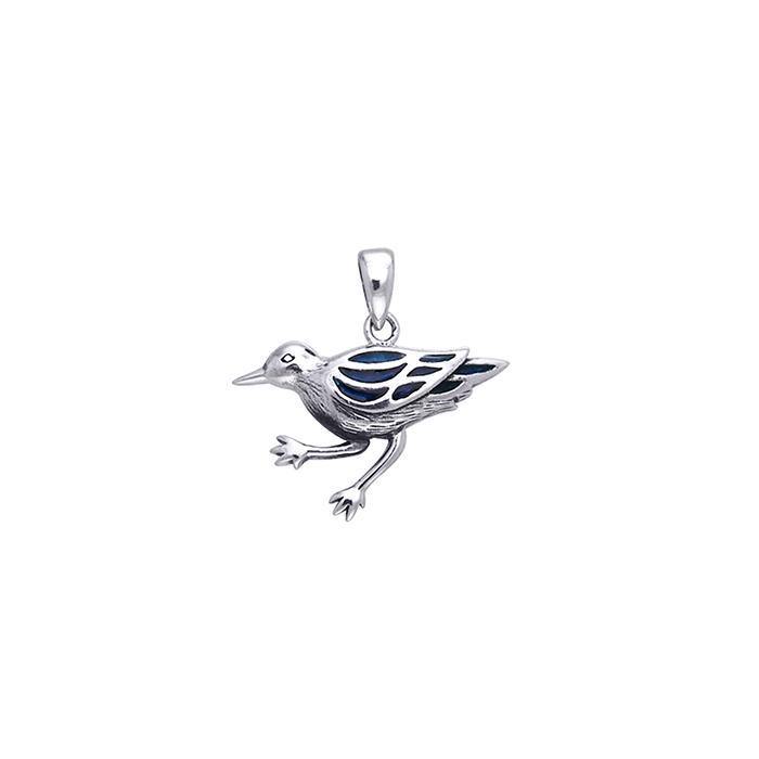 Shore Bird Sterling Silver Pendant TPD586 - Wholesale Jewelry