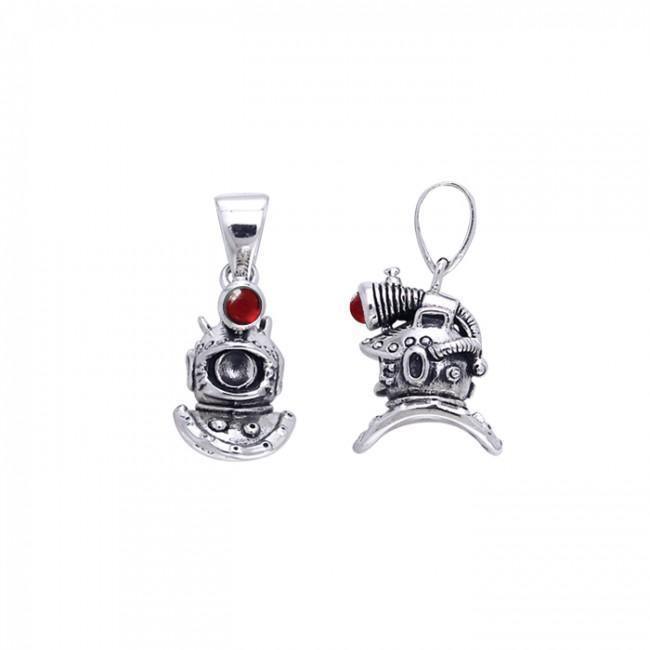 Kirby Morgan Cave Dive Helmet Sterling Silver Pendant TPD599 Pendant