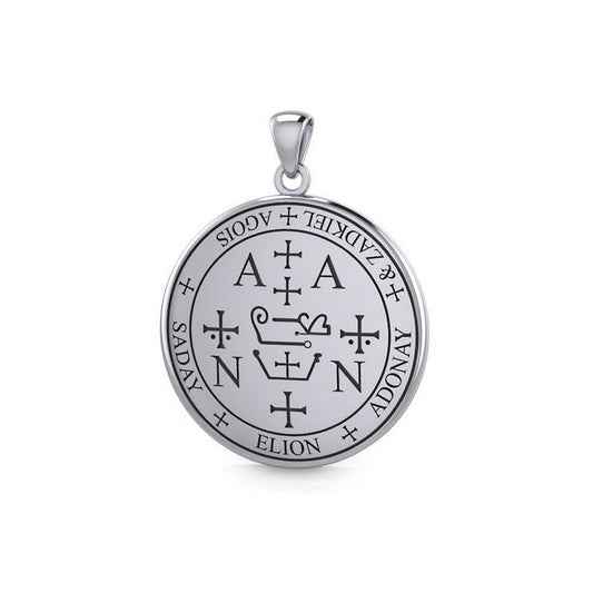 Sigil of the Archangel Zadkiel Small Sterling Silver Pendant TPD6016 - peterstone.dropshipping