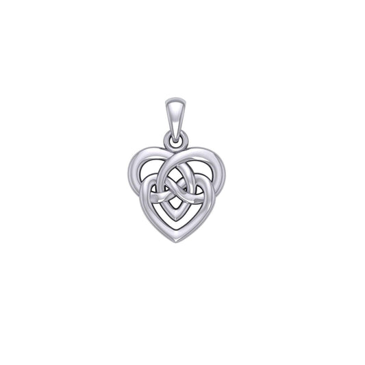 Celtic Infinity Knotwork Heart Silver Pendant TPD6020 - peterstone.dropshipping