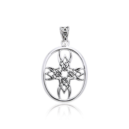 Celtic Knotwork Tribal Cross Silver Pendant TPD989 Pendant