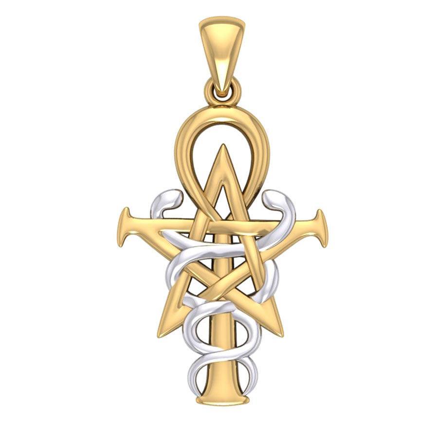 Oberon Zell Penkhaduce Wizardry Symbol Silver and Gold Accents Pendant TPV3209 - peterstone.dropshipping