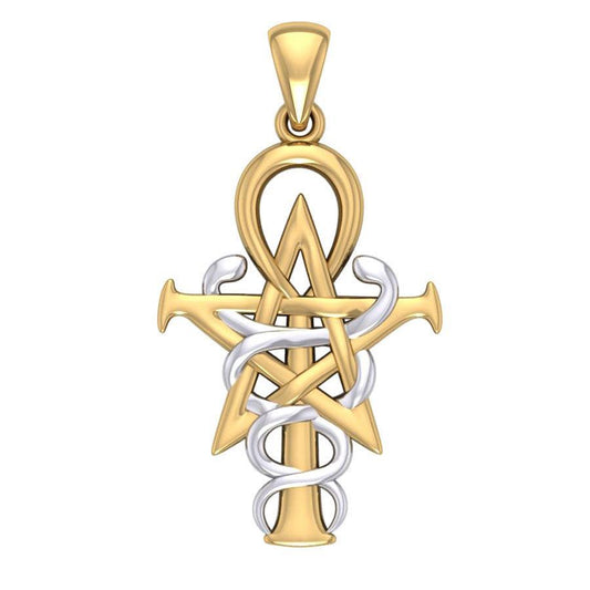 Oberon Zell Penkhaduce Wizardry Symbol Silver and Gold Accents Pendant TPV3209 - peterstone.dropshipping