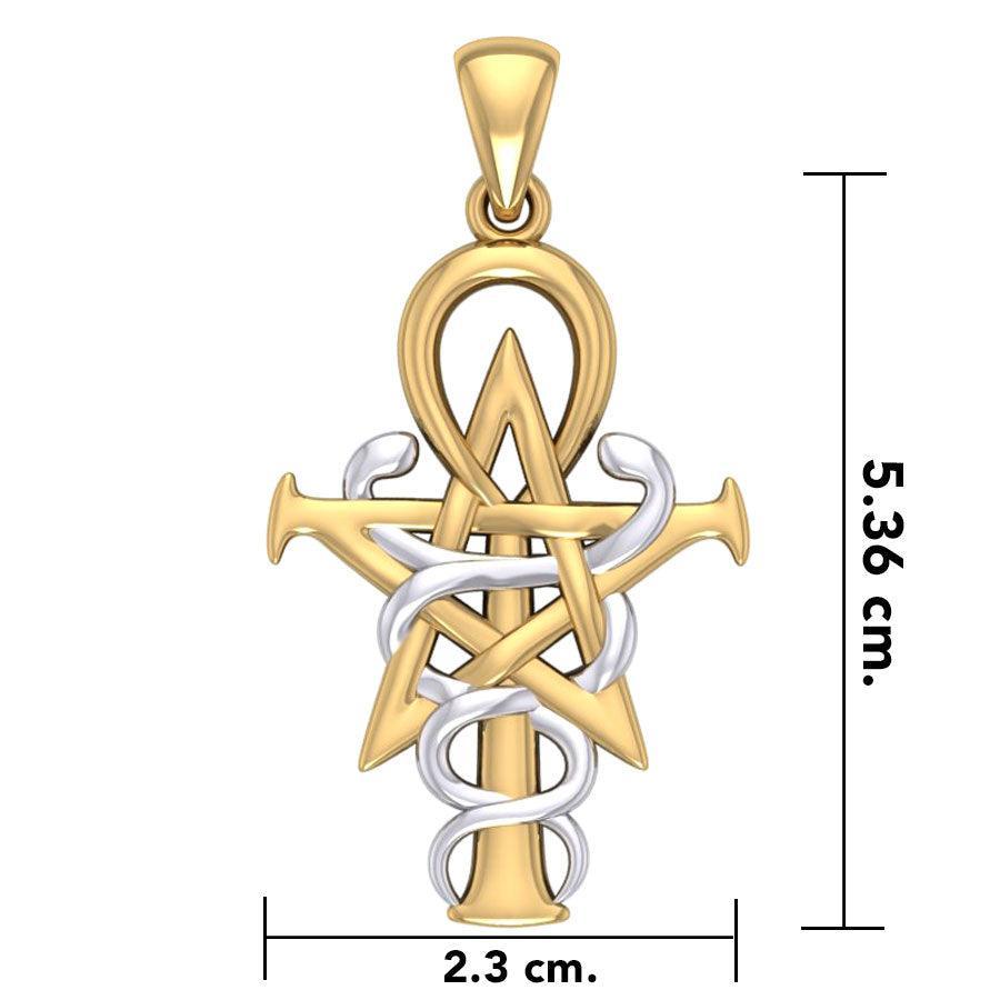 Oberon Zell Penkhaduce Wizardry Symbol Silver and Gold Accents Pendant TPV3209 - peterstone.dropshipping