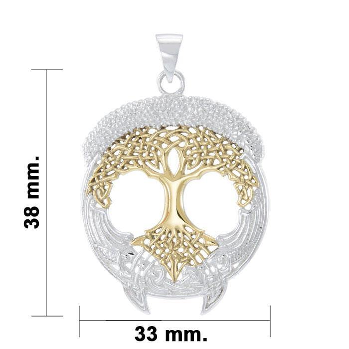 Live Beautifully with the Tree of Life ~ Sterling Silver Jewelry Pendant TPV3472 - Wholesale Jewelry