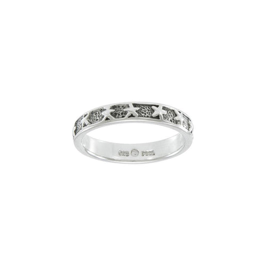 Stars Silver Ring TR013 - Wholesale Jewelry
