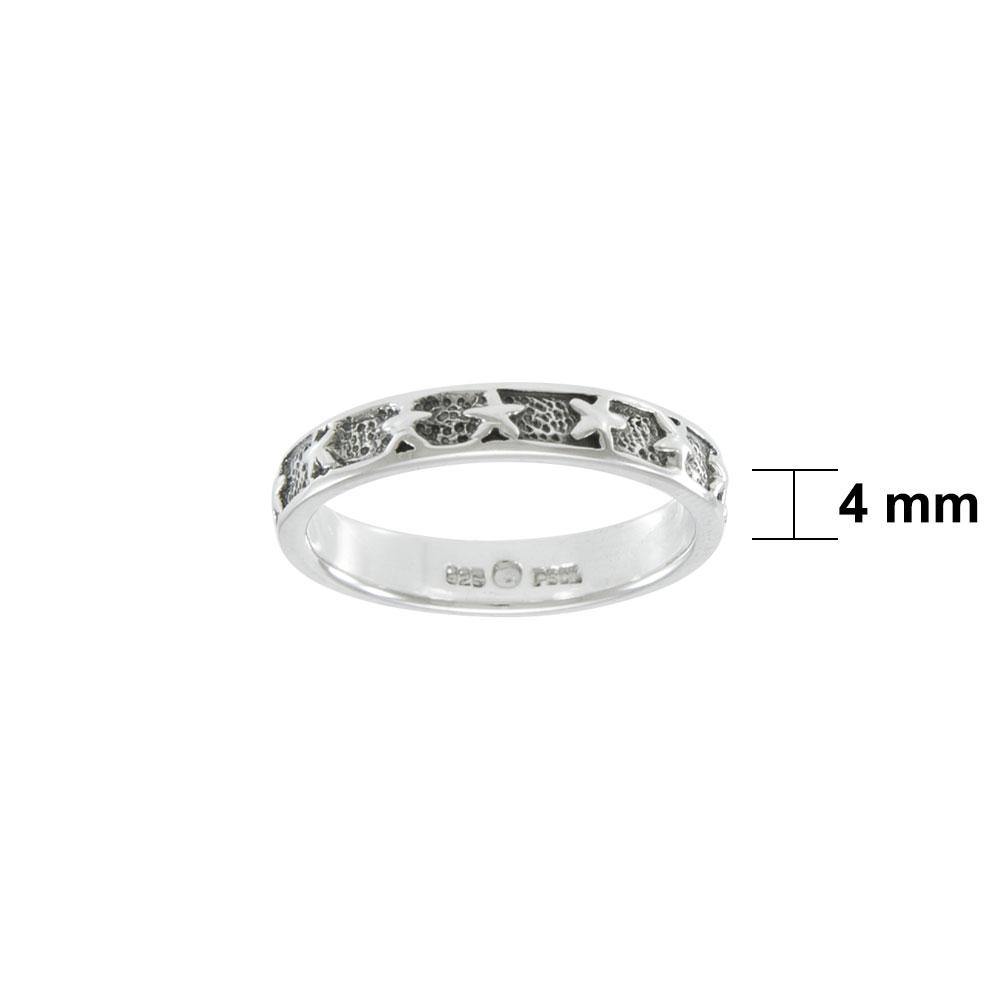 Stars Silver Ring TR013 - Wholesale Jewelry