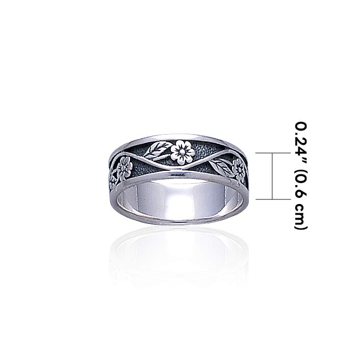 Silver Flower Ring TR015 Ring