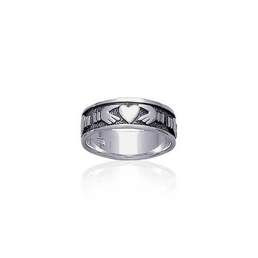 Irish Claddagh Silver Ring TR059 Ring