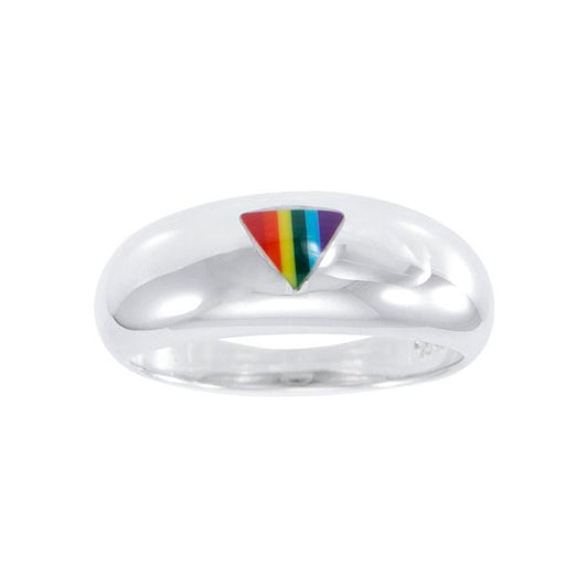 Rainbow Triangle LGBTQ Ring TR1021