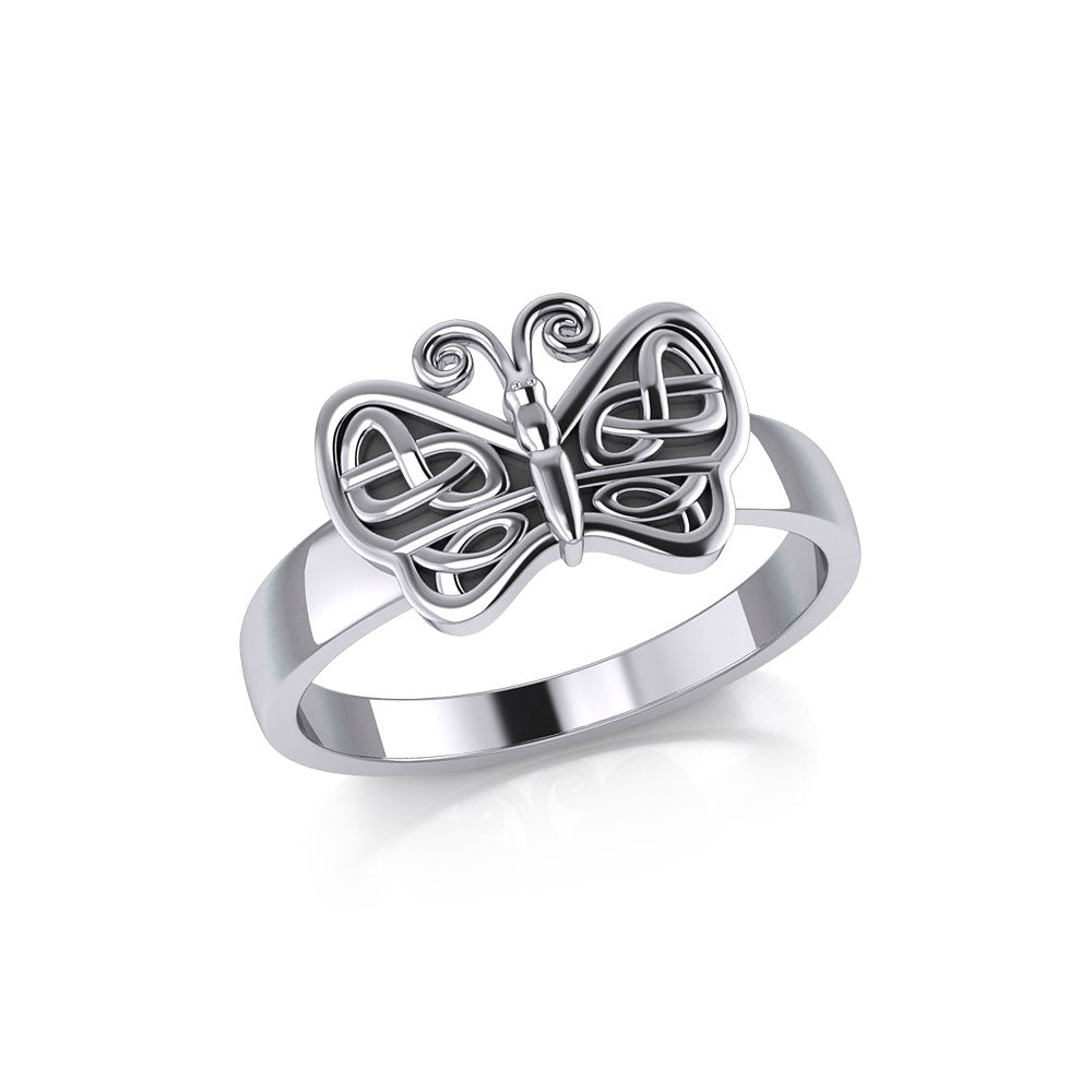 Celtic Knots Silver Butterfly Ring TR1023 Ring