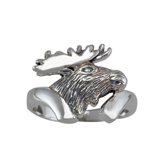Moose Head Silver Ring TR1435 - peterstone.dropshipping