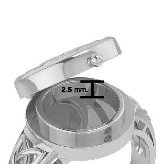 Celtic Knotwork Silver Poison Ring TR1638 - peterstone.dropshipping