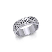 Celtic Knotwork Silver Spinner Band Ring TR1687 Ring