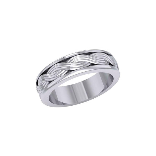 A perpetual endless connection ~ Celtic Knotwork Sterling Silver Ring. TR1696 - peterstone.dropshipping