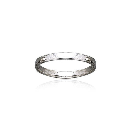 Plain Thin Sterling Silver Ring TR1701 - Wholesale Jewelry