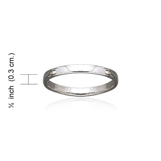 Plain Thin Sterling Silver Ring TR1701 - Wholesale Jewelry