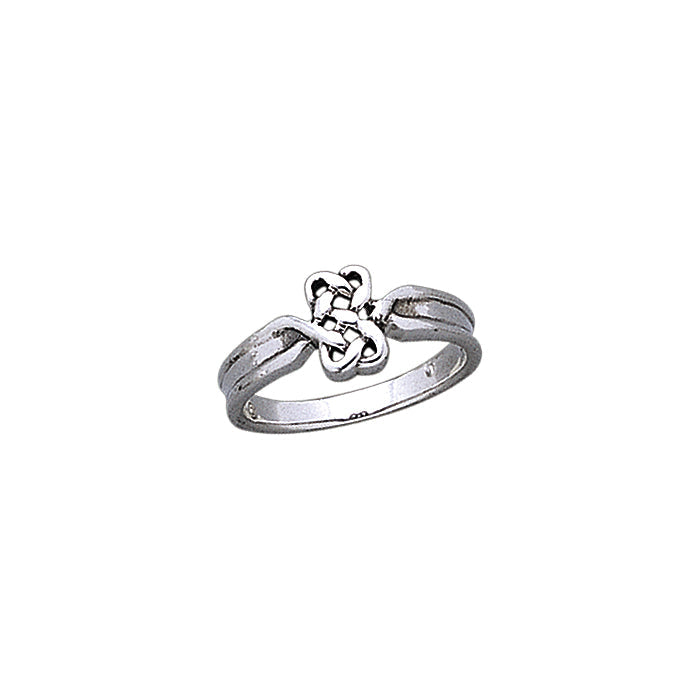 Eternal Celtic Hearts Sterling Silver Ring TR1761 Ring
