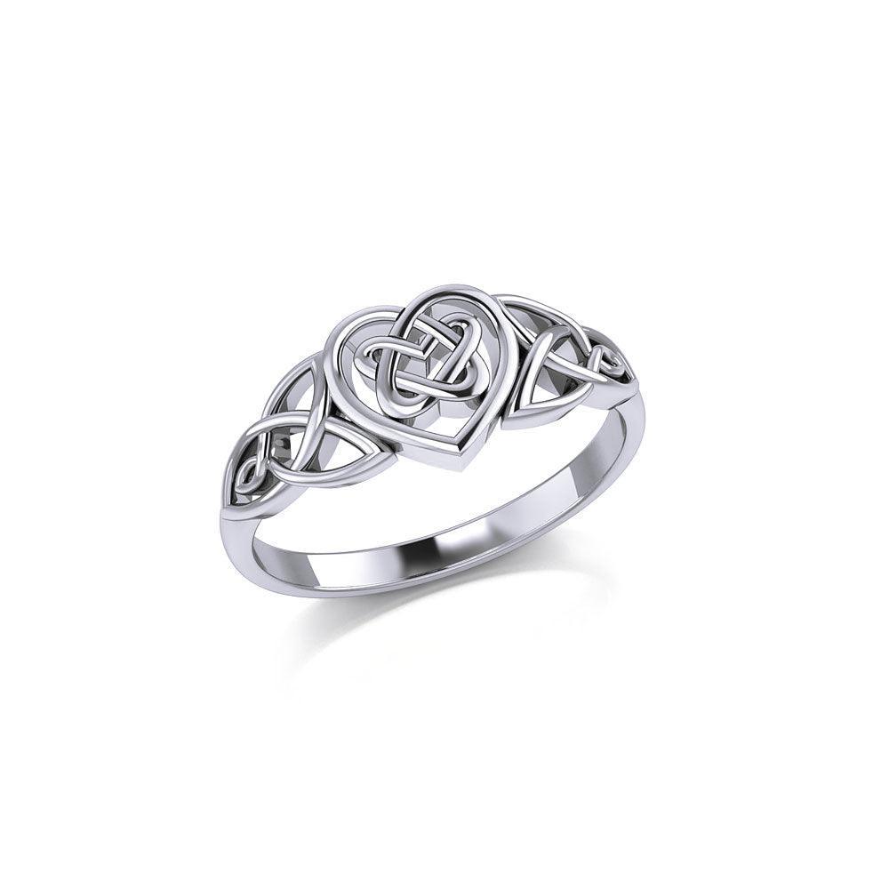 An eternity of tradition ~ Celtic Knotwork Sterling Silver Ring TR1766 - peterstone.dropshipping