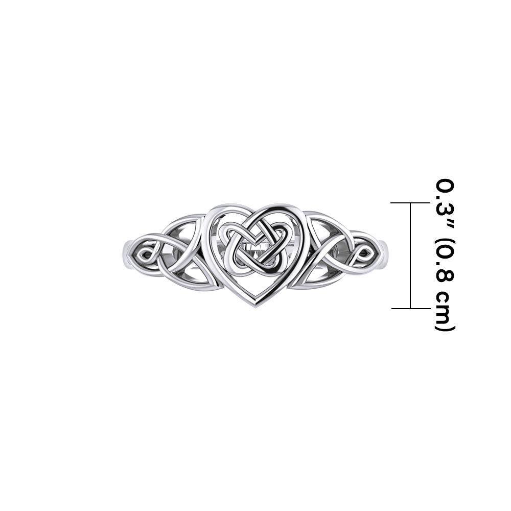 An eternity of tradition ~ Celtic Knotwork Sterling Silver Ring TR1766 - peterstone.dropshipping