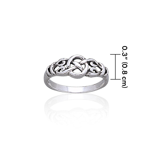 Celtic Knotwork Sterling Silver Ring TR1768 Ring