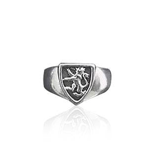 Silver Lion Signet Ring TR1819 Ring