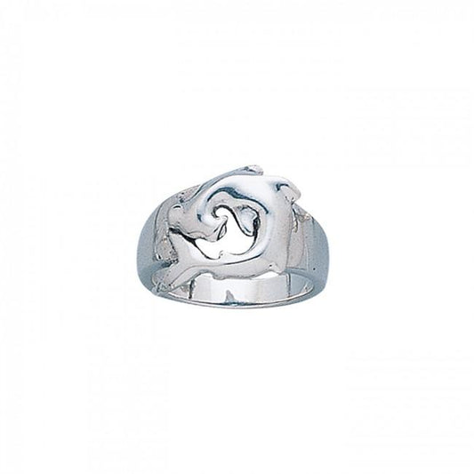 Hammerhead Shark Sterling Silver Ring TR1833 Ring