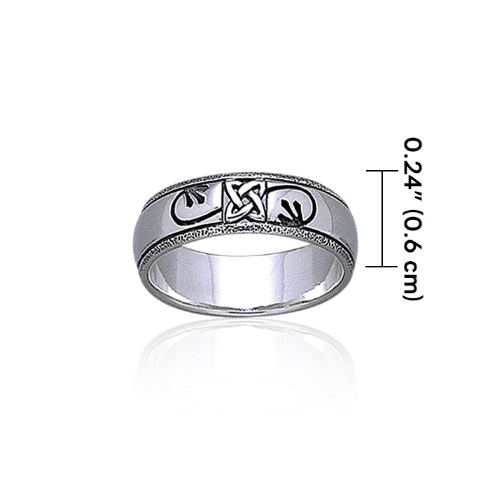 Celtic Knotwork Sterling Silver Ring TR1904 Ring