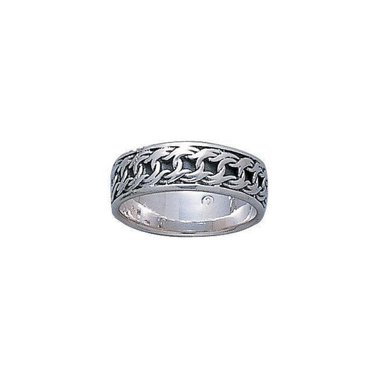 Celtic Knotwork Silver Ring TR263 - peterstone.dropshipping