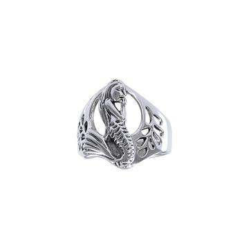Mermaid Sterling Silver Ring TR3115 - Peter Stone Wholesale