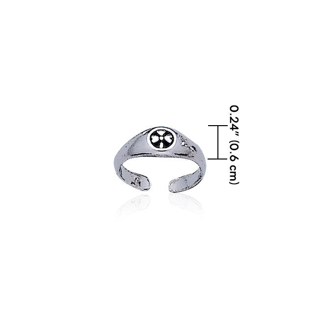 Celtic Shamrock Silver Toe Ring TR3306 Toe Ring