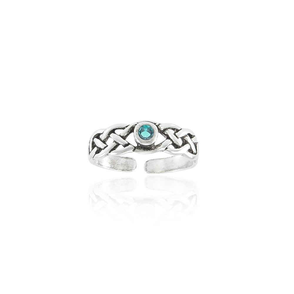Celtic Knotwork Sterling Silver Ring TR3307 Toe Ring