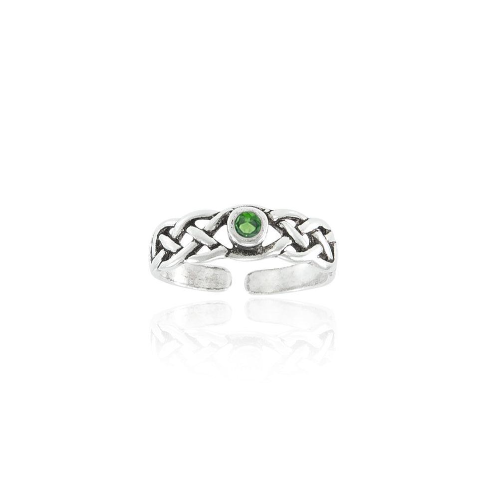 Celtic Knotwork Sterling Silver Ring TR3307 Toe Ring
