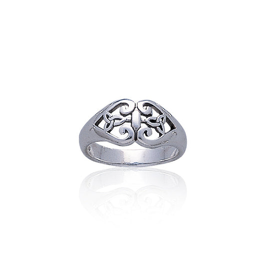 Celtic Knotwork Sterling Silver Ring TR3402 Ring