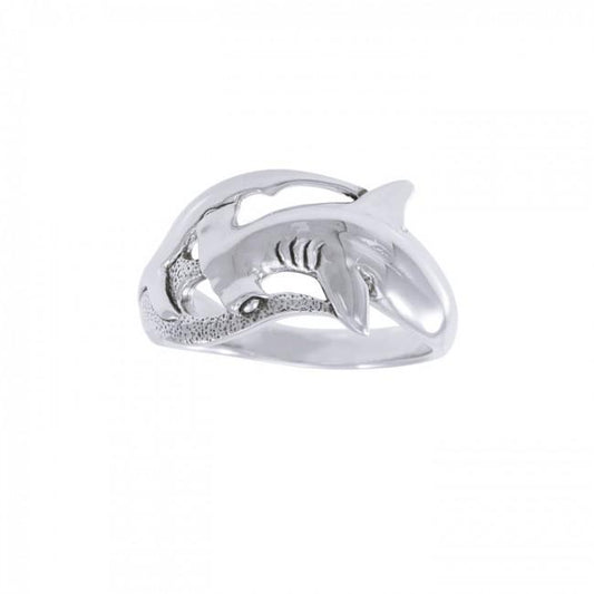 Hammerhead Shark Sterling Silver Ring TR3409 Ring