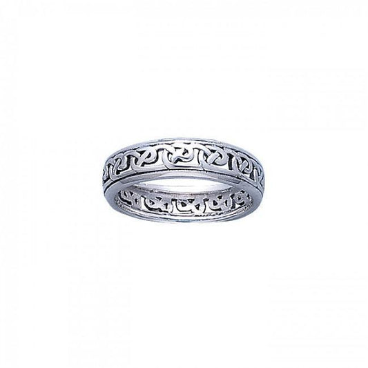 Celtic Knotwork Silver Ring TR3450