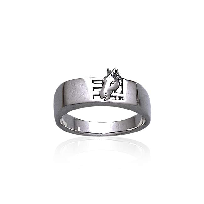 Horse Stables Silver Ring TR3569 Ring