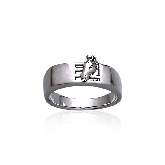 Horse Stables Silver Ring TR3569 Ring