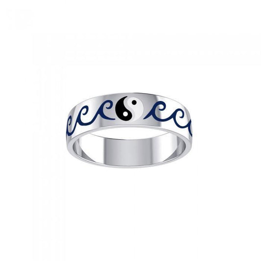 Yin Yang Waves Ring TR3606