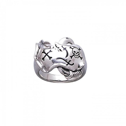 Skull Map Ring TR3678